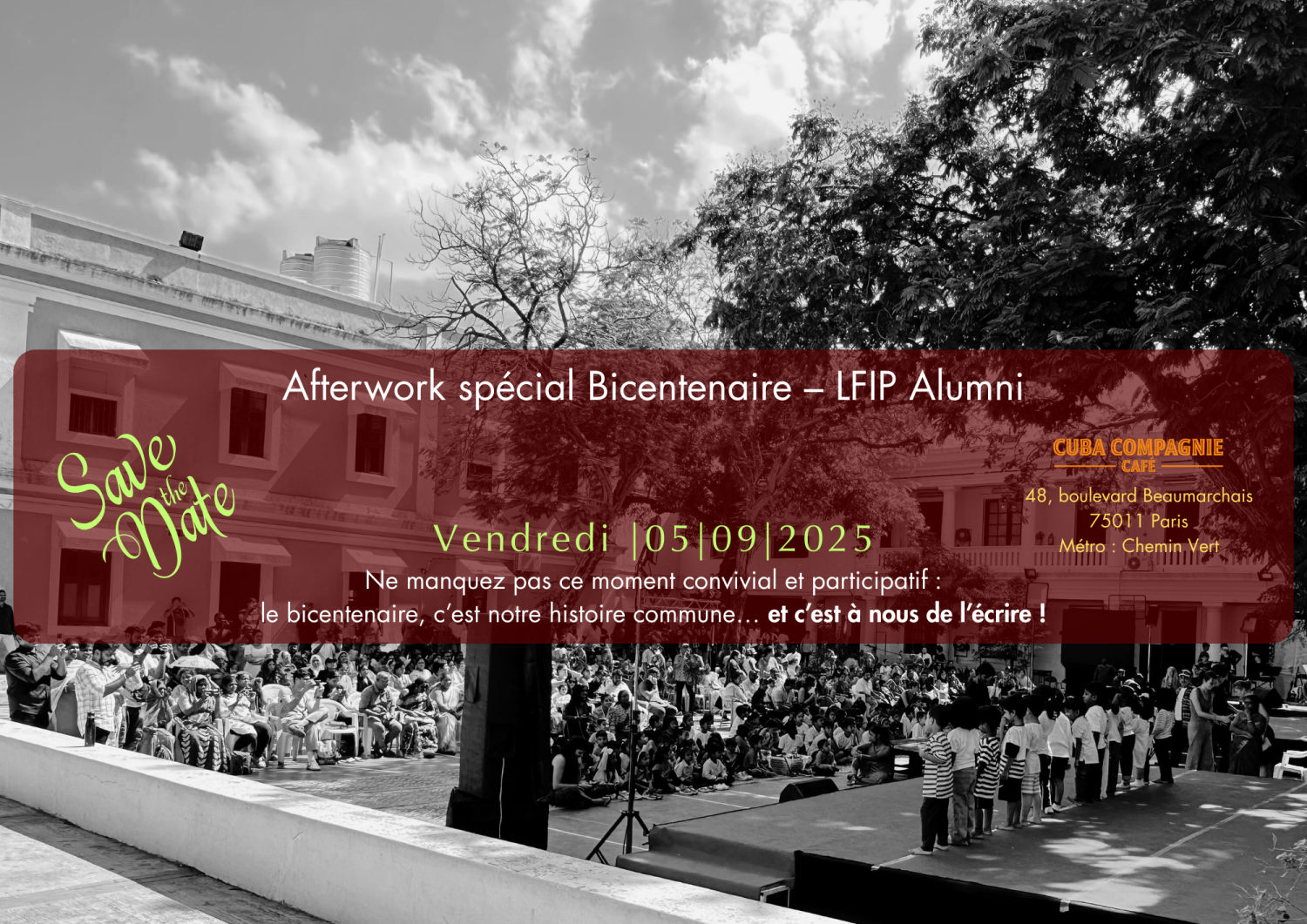 05 Septembre 25 - Afterwork Spécial Bicentenaire 05 Septembre 25 - Afterwork Spécial Bicentenaire